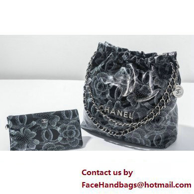 Chanel Printed Calfskin  &  Silver-Tone Metal CHANEL 22 Small Handbag AS3260 2023